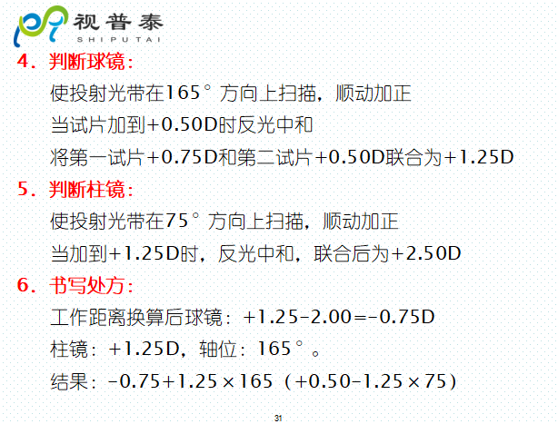 檢影鏡驗光流程
